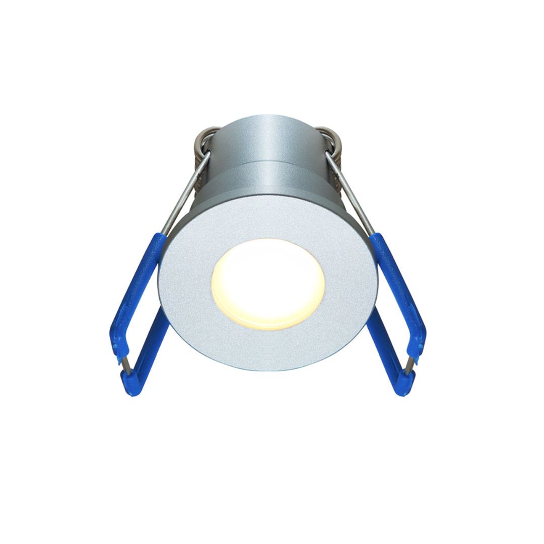 LED-Einbaustrahler - Aluminium - 3W IP-65 - 3000K Warmweiß - Silber